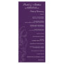 Purple Floral Wedding Program