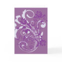 Purple Flourish Card