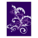 Purple Flourish Card