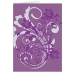 Purple Flourish Card