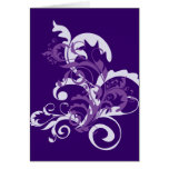 Purple Flourish Card