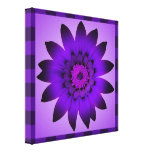 Purple Flower artwork - Wrapped canvas Gallery Wrapped Canvas