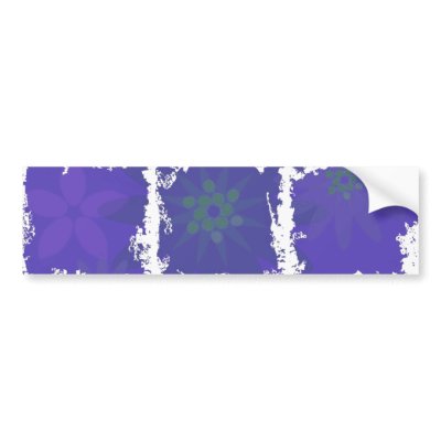Purple Flower Bumper Sticker by eelkat