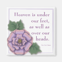 Purple Flower Garden Magnet