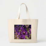 Purple Flower In Park Canvas Bags