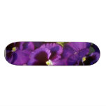 Purple Flower In Park Skate Deck