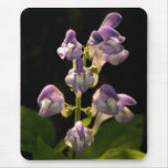 purple flower mouse pad