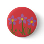 Purple Flower Patch buttons