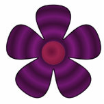 purple flower acrylic cut out