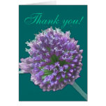 Purple flower, Thank You card