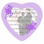 Purple Flower Wedding Photo Frame photo sculptures