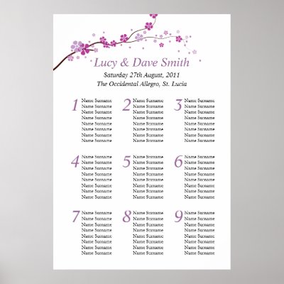 Wedding Table Seating Plan 4