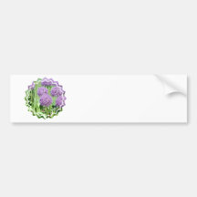 Purple Flowers Bumper Sticker