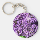 Purple Flowers Bush Key Chains