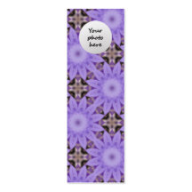 Purple Flowers Business Card Template