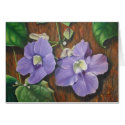 purple flowers cards