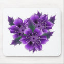 purple flowers mousepads