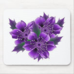 purple flowers mousepads