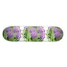 Purple Flowers Skateboard