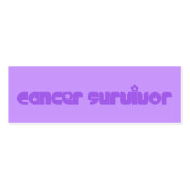 Purple Flowers Survivor Bookmark