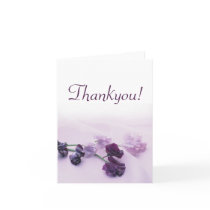 Purple Flowers -  Thankyou Cards