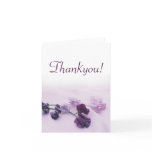Purple Flowers -  Thankyou Cards