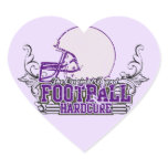 Purple Football Hardcore T-shirts and Gifts stickers