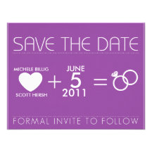 Purple for Michele Custom Announcements