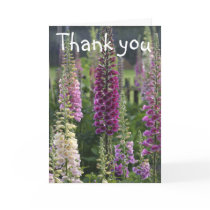 Purple foxgloves ...  thank you card