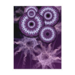 Purple Fractal Fantasy Postcards