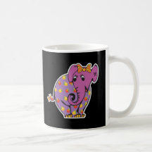 purple fruity elephant coffee mugs