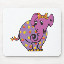 purple fruity elephant mouse pads