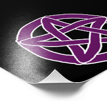 Purple Fun Pentacle Photographic Print
