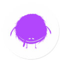 purple  fuzzy duzzle monster stickers