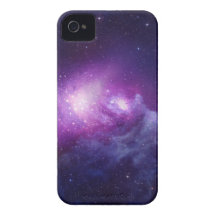 Purple galaxy iPhone 4 case
