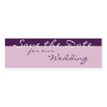 Purple Garden: Save the Date business cards