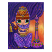 Purple Genie Postcard