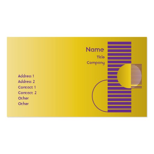Purple Geometric - Business Business Card Templates