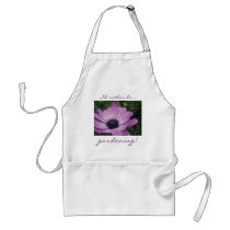 Purple Gerbera Daisy Flower Waterdrops Apron