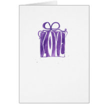 purple gift valentine cards