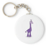 Purple giraffe keychains