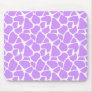 Purple Giraffe Print Mousepad