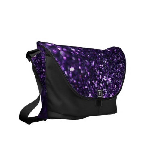 Purple Glimmer Messenger Bags Purple Glimmer Messenger Bags