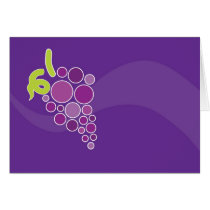 Purple Grapes Card