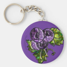Purple Grapes Keychain