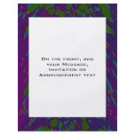 purple green abstract flyers