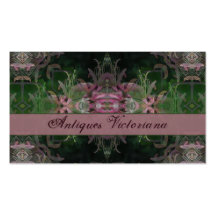 Purple green pattern business card