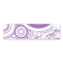 Purple Grunge Circles: Vector Art: Bumper Stickers