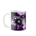 Purple grunge star mug