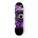 Purple grunge star skate decks